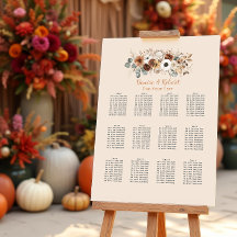Rustik Höst Torkade Blommor Bröllops Sittplatskart
