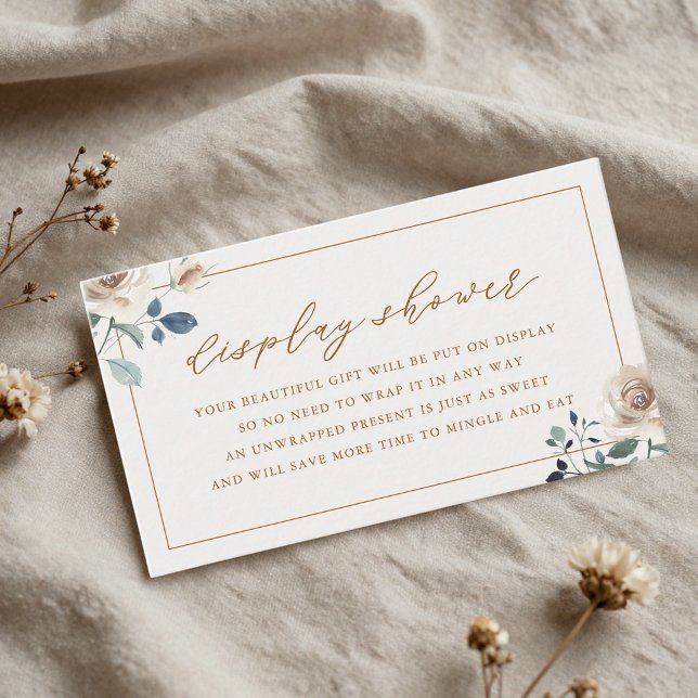 Rustik höstblommig bröllopsuppvisning Duscha Tilläggskort (Skapare uppladdad)