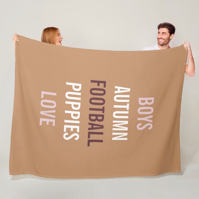 Rustik Höstbris Tailgate Duschar Party Mysig Fleecefilt (På plats)