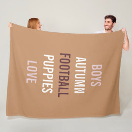 Rustik Höstbris Tailgate Duschfest Träff Fleecefilt