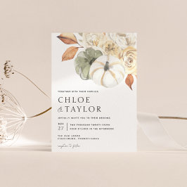 Rustik höstbröllopsinbjudan inbjudningar