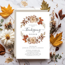 Rustik Höstdinertack till Thanksgiving
