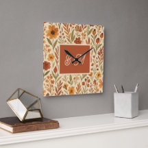 Rustik höstfallsviber och Blommigt Monogram