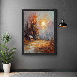 Rustik höstkåpa - liggande fallbild poster