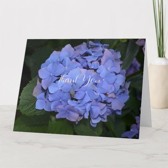 Rustik Hydrangea Lila  Tack Kort (Framsida)