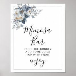 rustik illustration med akvarell av en blomster poster