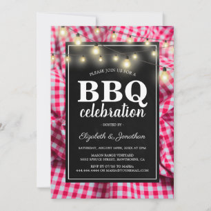 Rustik inbjudan till grillfest