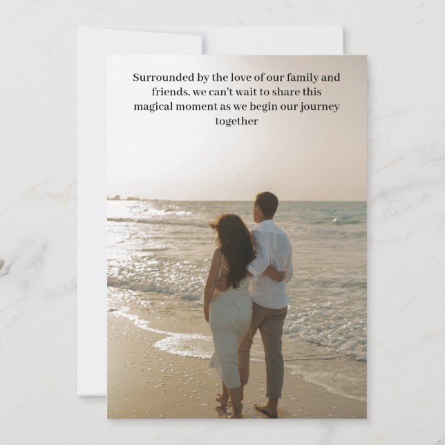 Rustik inomhus bröllop Save the Date-kort Inbjudningar (Baksida)