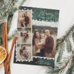 Rustik jul Ljus 4 Photo Collage Julkort<br><div class="desc">En Rustic jul Ljus 4 Photo Collage Helgdag Card med träbakgrund och hälsning. Klicka på knappen Anpassa för att anpassa den här designen med dina foton och detaljer.</div>