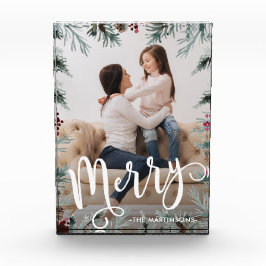 Rustik jul med Merry Script och Namn