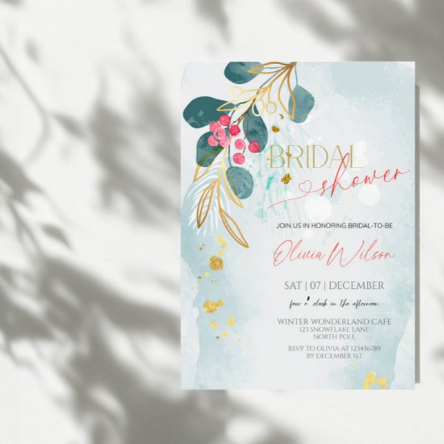 Rustik jul-Möhippa - Helgdag Winter Gre Inbjudningar (Skapare uppladdad)