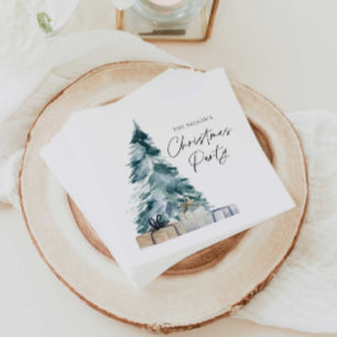 Rustik Jul Personlig Party Papper Napkins Pappersservett