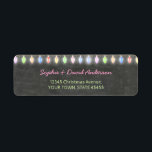 Rustik jul Potluck Chalkboard String Ljus Returadress Etikett<br><div class="desc">Rustic jul Potluck Chalkboard String Ljus. En färgstark och glatt design för inbjudan din vän att fira säsongen! Använda Anpassa verktyg om du vill lägga till Ifo,  gör ändringar. Om du vill ha matchande artiklar går du till min jultursamling.</div>