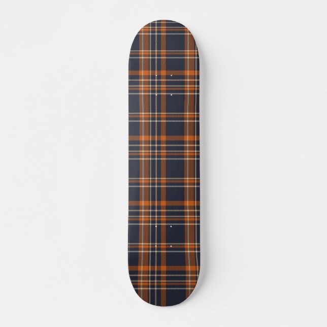 Rustik jul/vintern mini skateboard bräda 18,5 cm (Framsida)