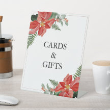 Rustik julbröllop med Poinsettia Röd Julbröllop