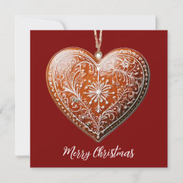 Rustik julfärscookie dekorerad traditionell julkort