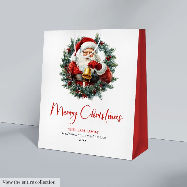 Rustik julklappsidé med Santa Claus i vintage-stil (Rustic Santa Claus Vintage Christmas Gift Bag Idea

)