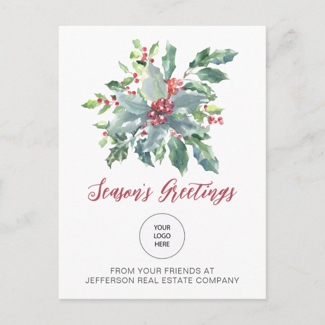 Rustik Jullyx Elegant Julhelg Helg Vykort (Framsida)