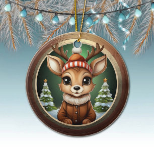 Rustik julren, julfawn Dekoration 🦌🎄