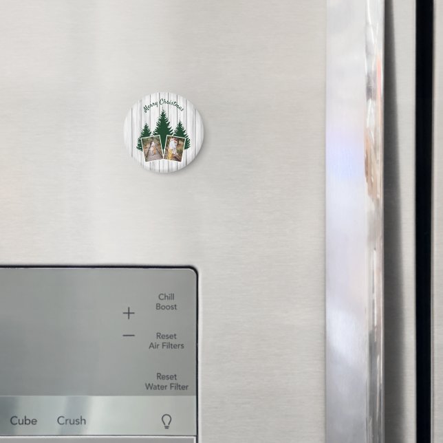 Rustik julskogsbild magnet (In Situ (Fridge))