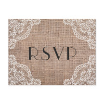 Rustik Jute med Spetshörn | Måltidsval RSVP