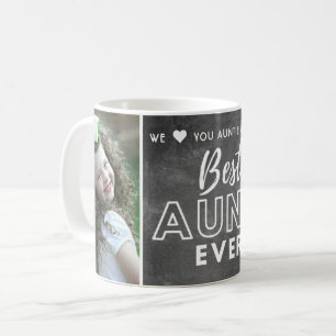 Rustik kalkbrädesfoto med bästa Moster någonsin Kaffemugg