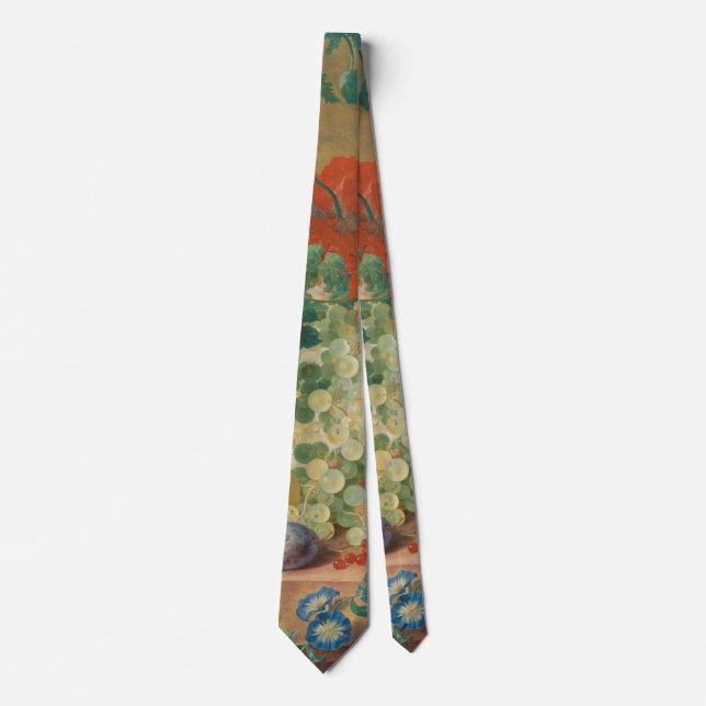 Rustik köks konst vintage frukt blommig tryck slips (Framsida)