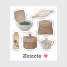 Rustik Köksticker Set
