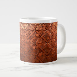 Rustik kopp med kopparlook jumbo mugg