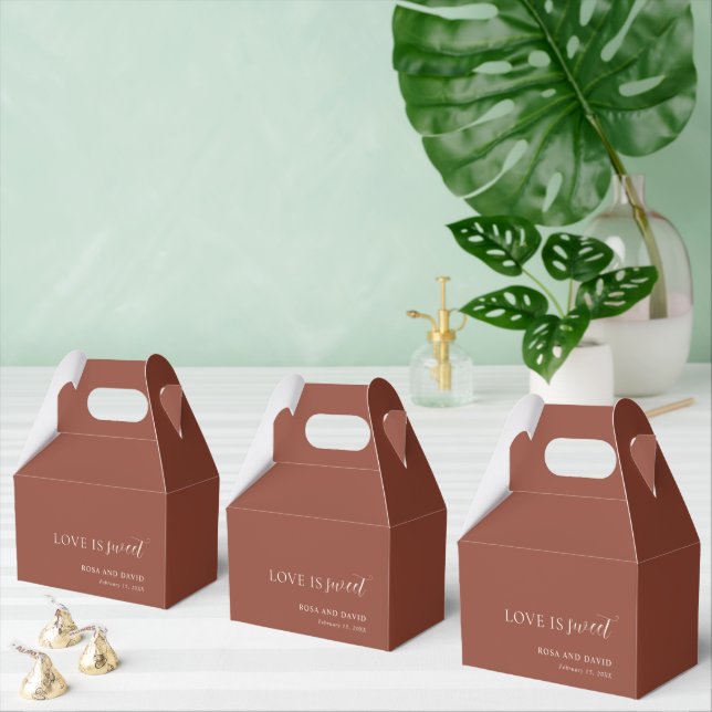 Rustik Koppar Redaktionell Modern Bröllop Presentaskar (Multipel)
