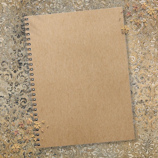 Rustik Kraft Enkel Boho-stil Anteckningsbok (Rustic Kraft Simple Stylish Boho Notebook)
