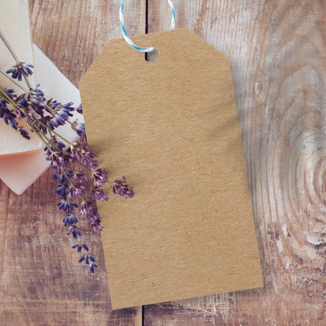 Rustik Kraft Enkel Boho-stil Presentetikett (Skapare uppladdad)