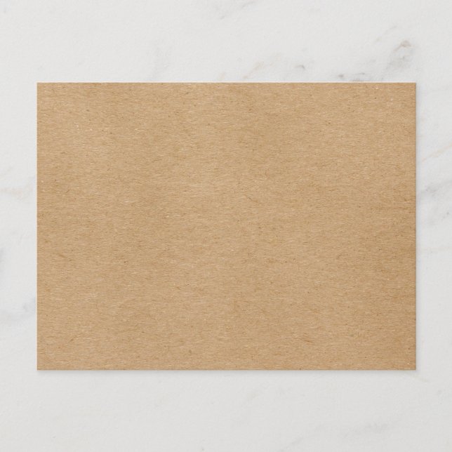Rustik Kraft Enkel Stilren Boho Vykort (Framsida)