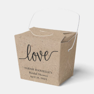 Rustik Kraft Kärlek Anpassad Take Away Presentaskar