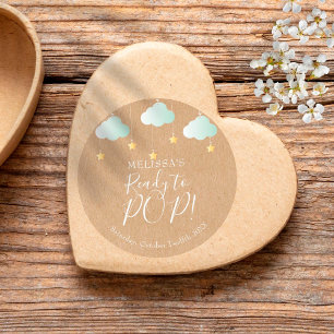 Rustik Kraft Twinkle Twinkle Färdig Att POP Runt Klistermärke