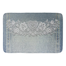 Rustik Kraft & Vitt Spetsigt Lacy Farmhouse
