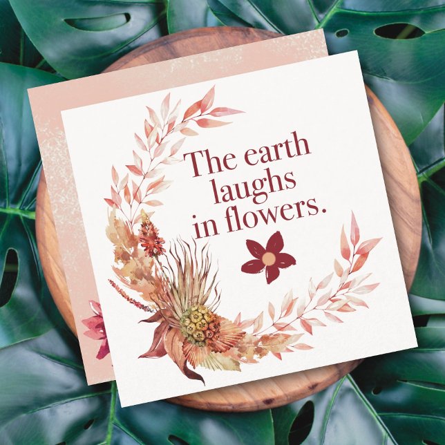 Rustik krans blomkort (Skapare uppladdad)