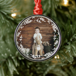 Rustik krans Foto Ornament