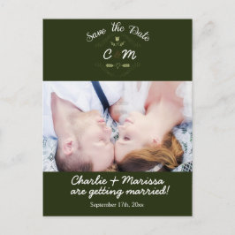 Rustik Krans Skog Spara Datum Foto Postkort Meddelande Vykort