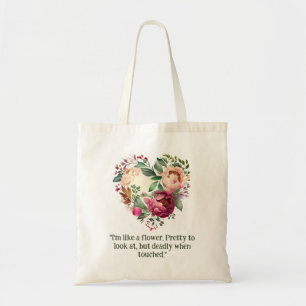 Rustik krans Tote Bag för Nature Älskare Peonies Tygkasse