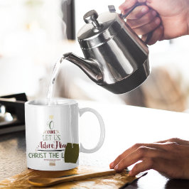 Rustik kristen jul Sång Typografi Kaffemugg