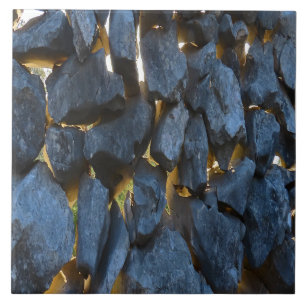 Rustik kroatisk stenväggfotografi kakelplatta