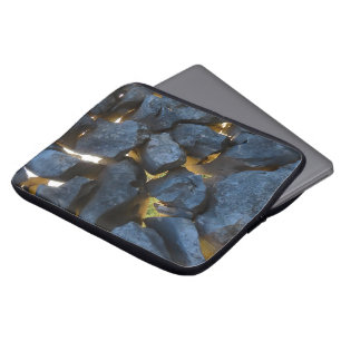 Rustik kroatisk stenväggfotografi laptop fodral