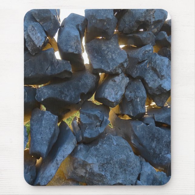 Rustik kroatisk stenväggfotografi musmatta (Framsidan)