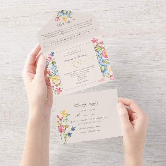 Rustik landsbygdbröllop med blommotiv (Tearaway)