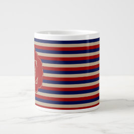 Rustik Landstil Vinter Monogram Jumbo Mugg
