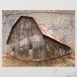 Rustik lantgård vintage textur grå himmel