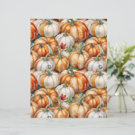 Rustik lantlig pumpmönstrad papper