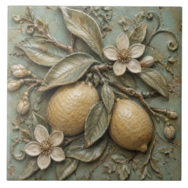 Rustik Lemonblomma Citrus Fals Relief Kakelplatta