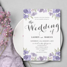 Rustik Lila Blommig Eukalyptus-Hochzeit